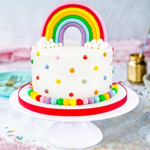 Fondant Rainbow Cake